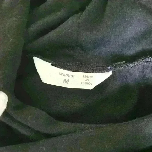 "Just a Phase" Woman's Black Lightweight Hoodie - Picture 4 of 4